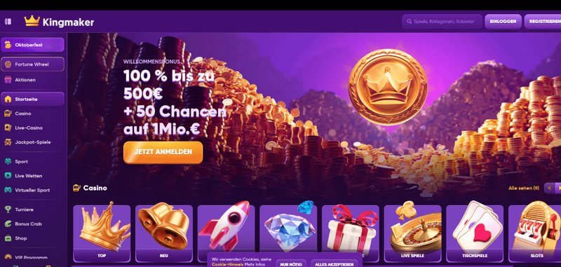 Guide to kingmaker online casino
